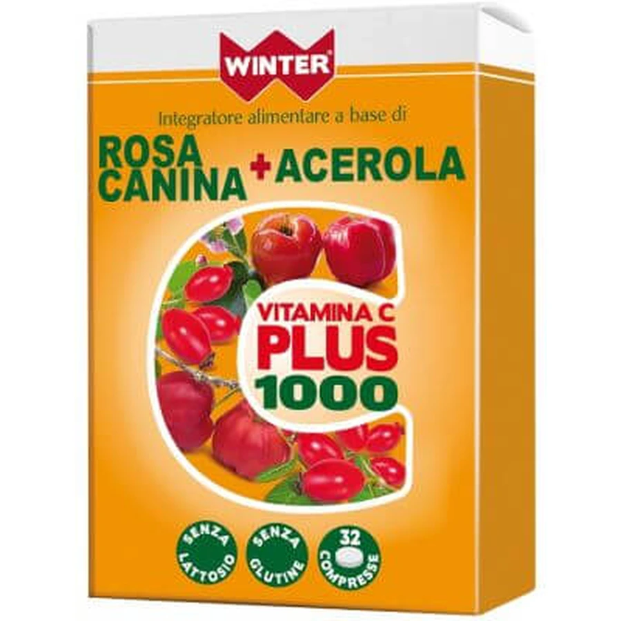 Winter vitamin c plus 1000 rosehip + acerola 32 tablets