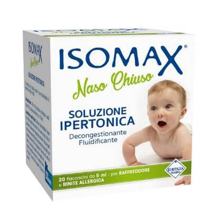 Hypertonic solution isomax closed nose 20 vials 5 ml