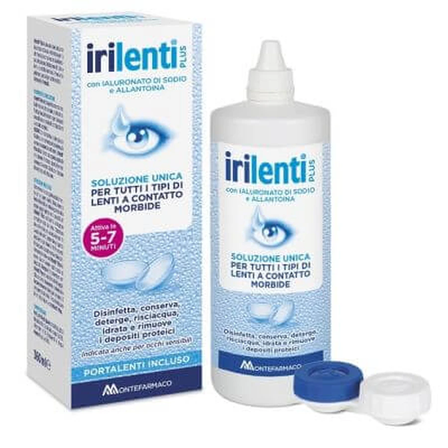 Unique solution for irilent contact lenses 360 ml + lens holder