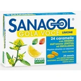 Sanagol lămâie fără zahăr gât 24 dulciuri