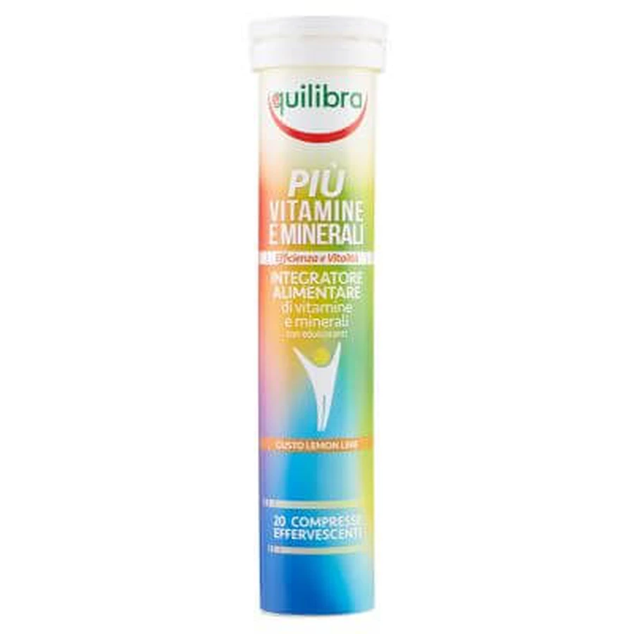 Plus vitamins and minerals lemon lime flavor 20 efferfescent tablets