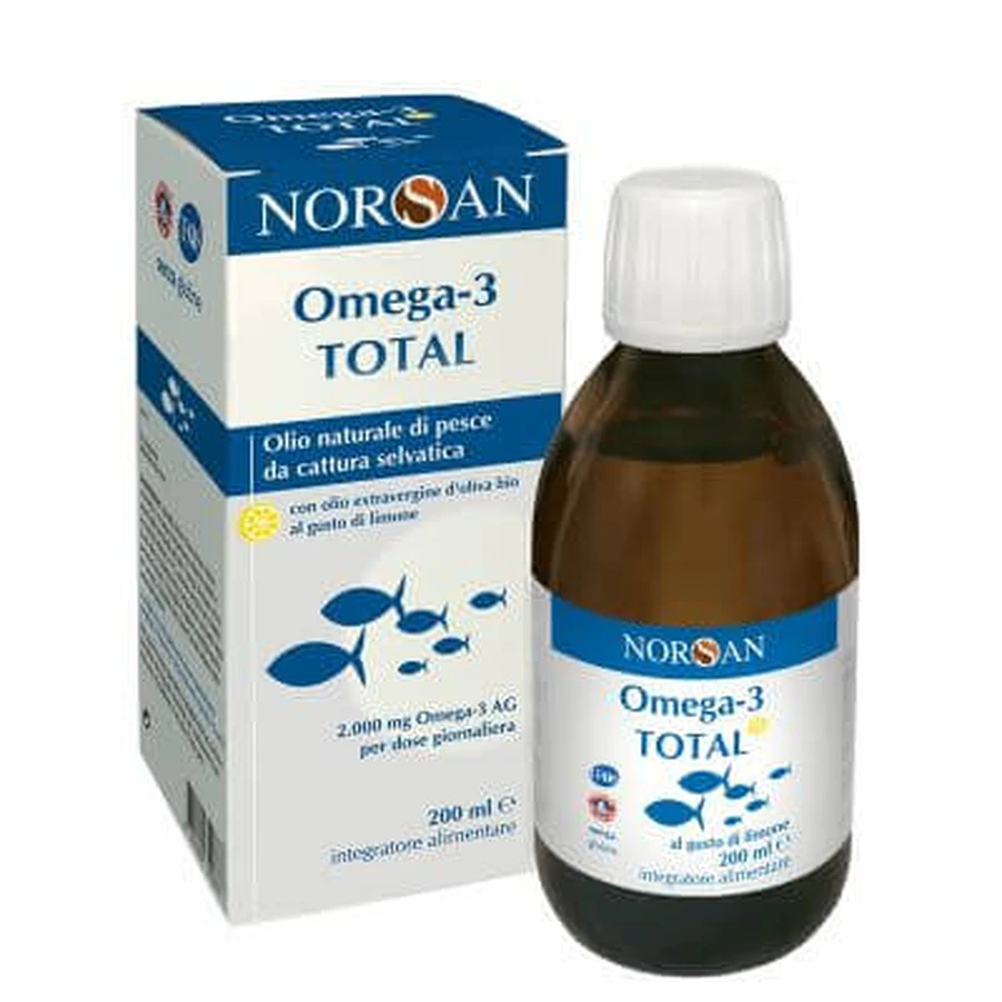 Norsan omega 3 total 200 ml lemon flavor
