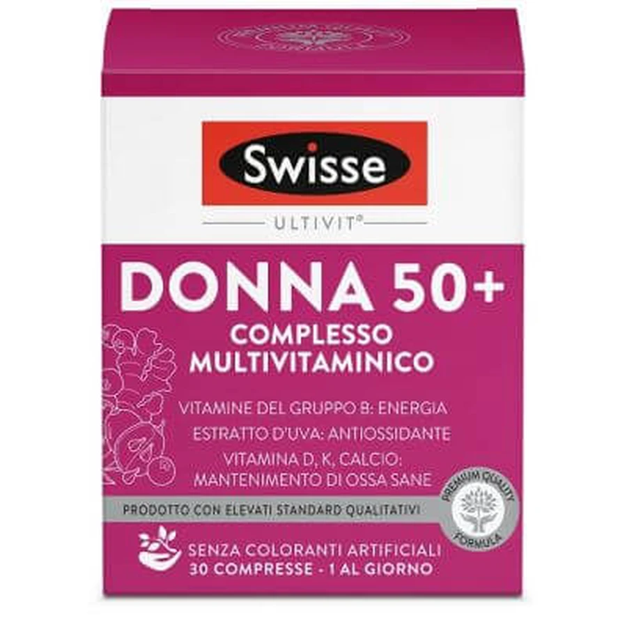 Swisse multivitamine vrouw 50+ 30 tabletten