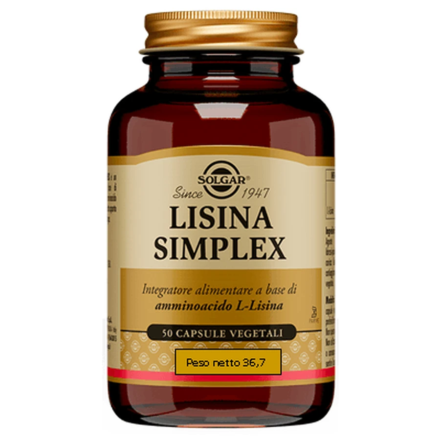 Lisina simplex 50 cápsulas vegetales
