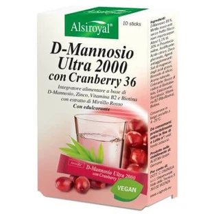 D mannose ultra 2000 arándano 10 sticks