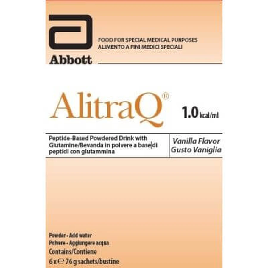 Alitraq vanilla 6 sachets 76 g