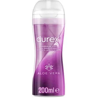 Durex Massage 2 in 1 Körper-Massage-Gel und Aloe-Vera-Gleitmittel 200 ml