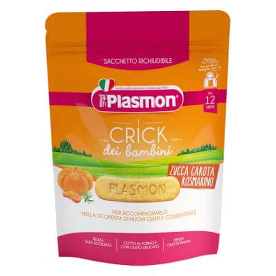 Plasmon crick pompoen/chocolade/rozemarijn 100 g