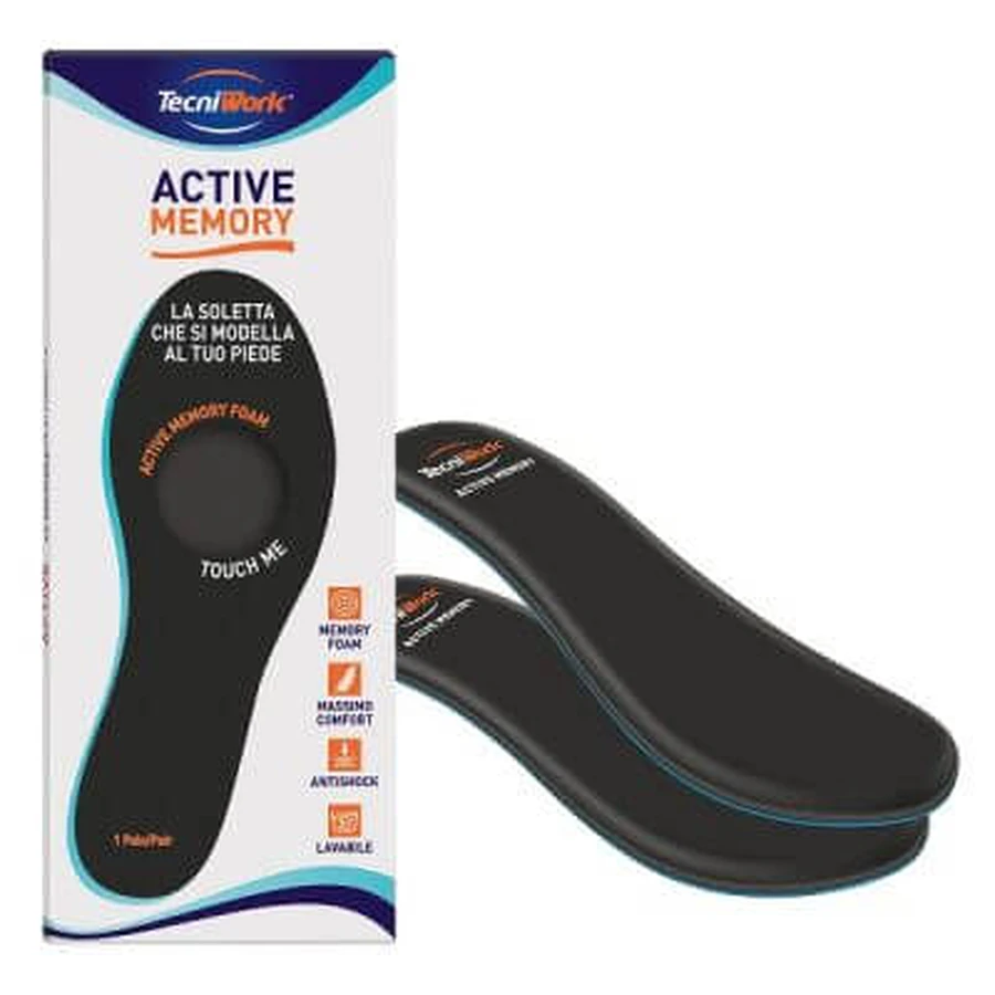 Active memory insole 45 1 pair