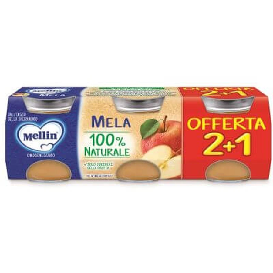 Mellin homogenisierter Apfel 3 Stück à 100 g