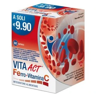 Vita act hierro+vitamina c 60 cápsulas