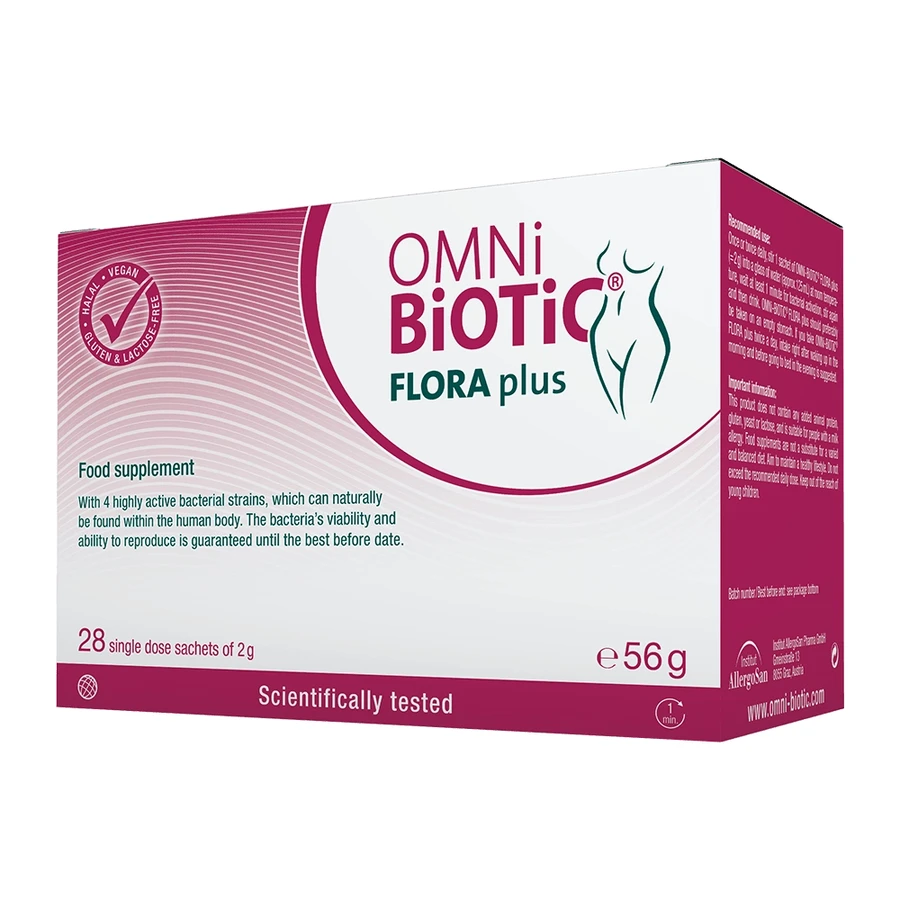 Omni biotic flora plus+ 28 2 g sachets