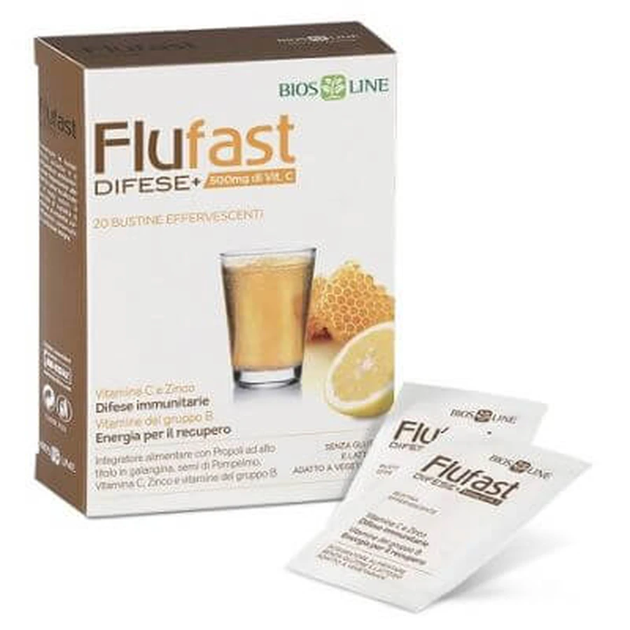 Apix propolis flufast defenses+ 20 effervescent sachets biosline