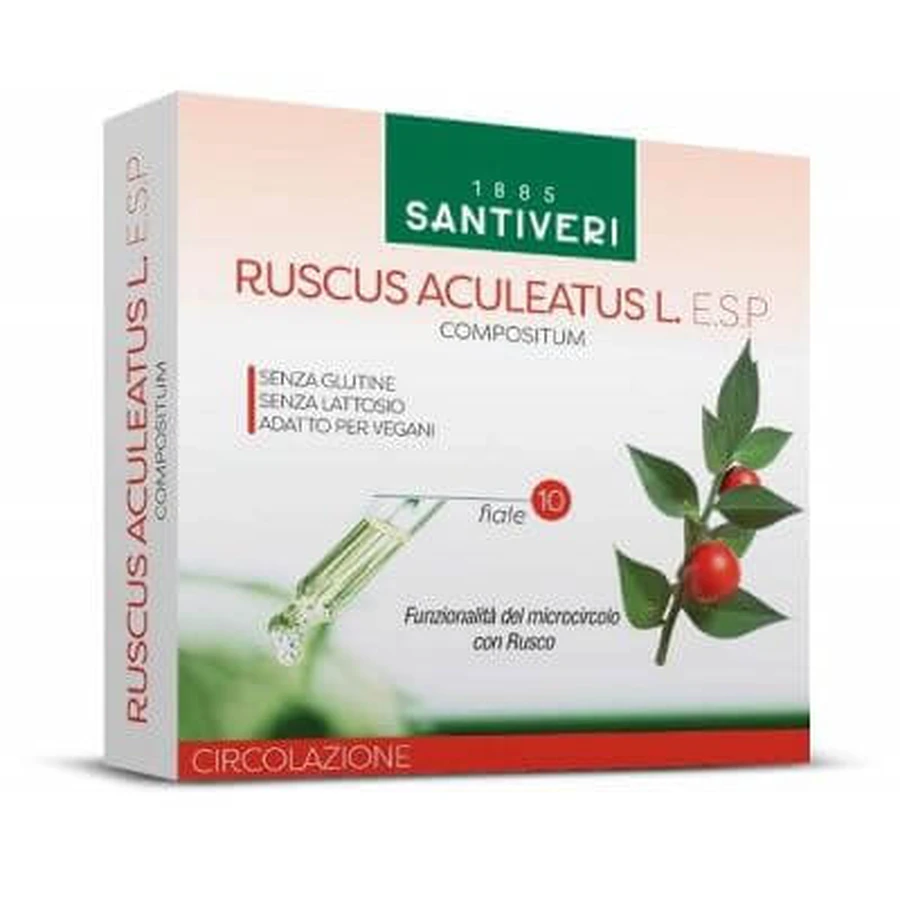 Ruscus aculeatus esp 10 flacons 10 ml