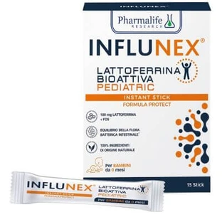 Influnex bioactieve lactoferrine pediatrisch 15 sticks