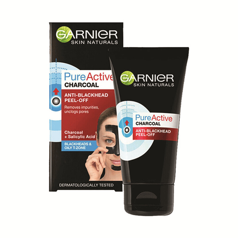 Shop Pure Active Charcoal Skin Naturals Peel-off-Maske, 50 ml, Garnier Pure Active Charcoal Skin Naturals Peel-off-Maske, 50 ml, Garnier