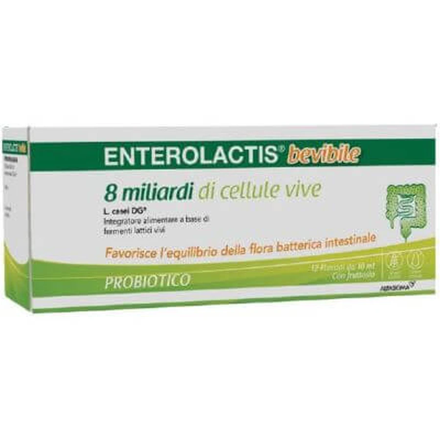 Enterolactis drinkable 12 vials x 10 ml