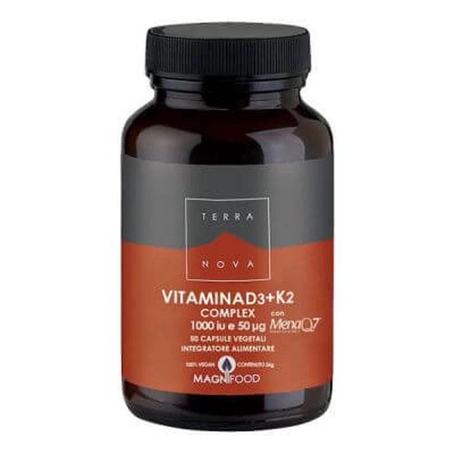 Terranova vitamin d3 + k2 50 capsules