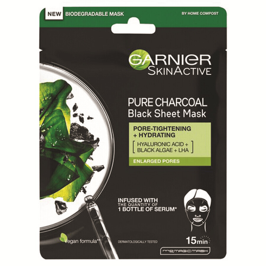 Comprar Mascarilla Suero Activo de Carbón Puro, 1 unidad, Garnier Mascarilla Suero Activo de Carbón Puro, 1 unidad, Garnier