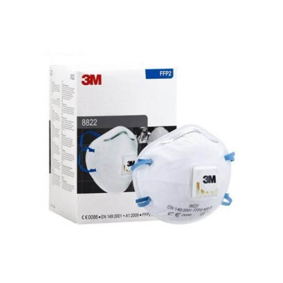 Buy FFP2 protective masks with valve 8822, 10 pieces, 3M FFP2 protective masks with valve 8822, 10 pieces, 3M