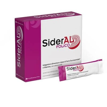Sideral fólico 30 mg 20 sobres orosolubles