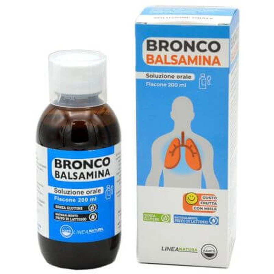 Broncobalsamine oral solution 200 ml fruit flavor with honey