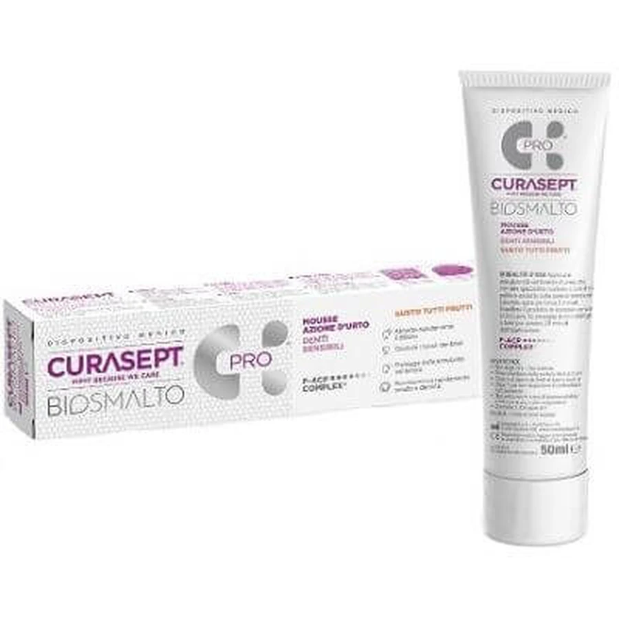 Curasept biosmalto mousse sensitive teeth 50 ml