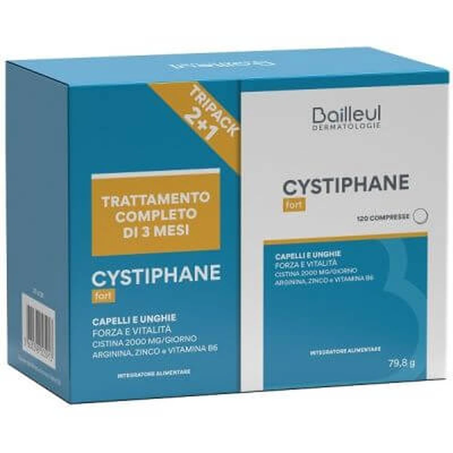 Cystiphane tripack 2+1 3 envases de 120 comprimidos