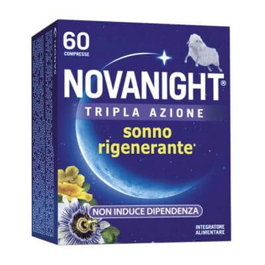 Novanight drievoudige actie herstellende slaap 60 tabletten