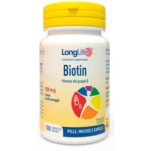 Longlife biotin 900 mcg 100 tablets