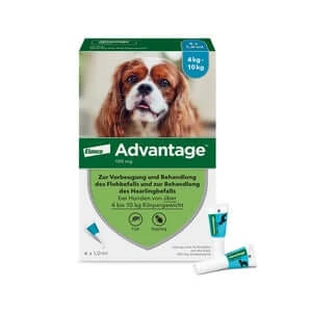 Advantage Spot-On 100 tegen vlooien 4 stuks.