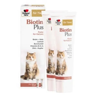 Double Heart For Animals Biotin Plus Paste for Cats 2X100 g