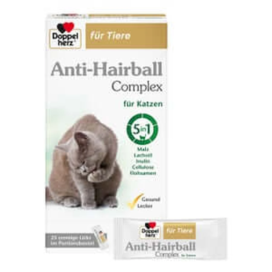 Double Heart for Animals Anti-Hairball Complex for Cats 25X10 g