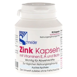 ZINK Kapseln mit Vitamin E.A.Biotin 90 St