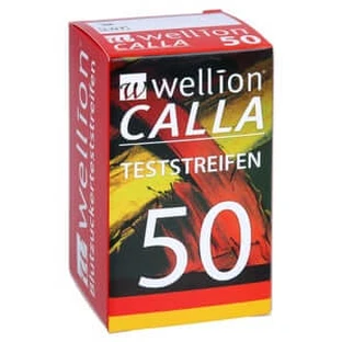 Wellion Calla bloedglucose teststrips 50 stuks.