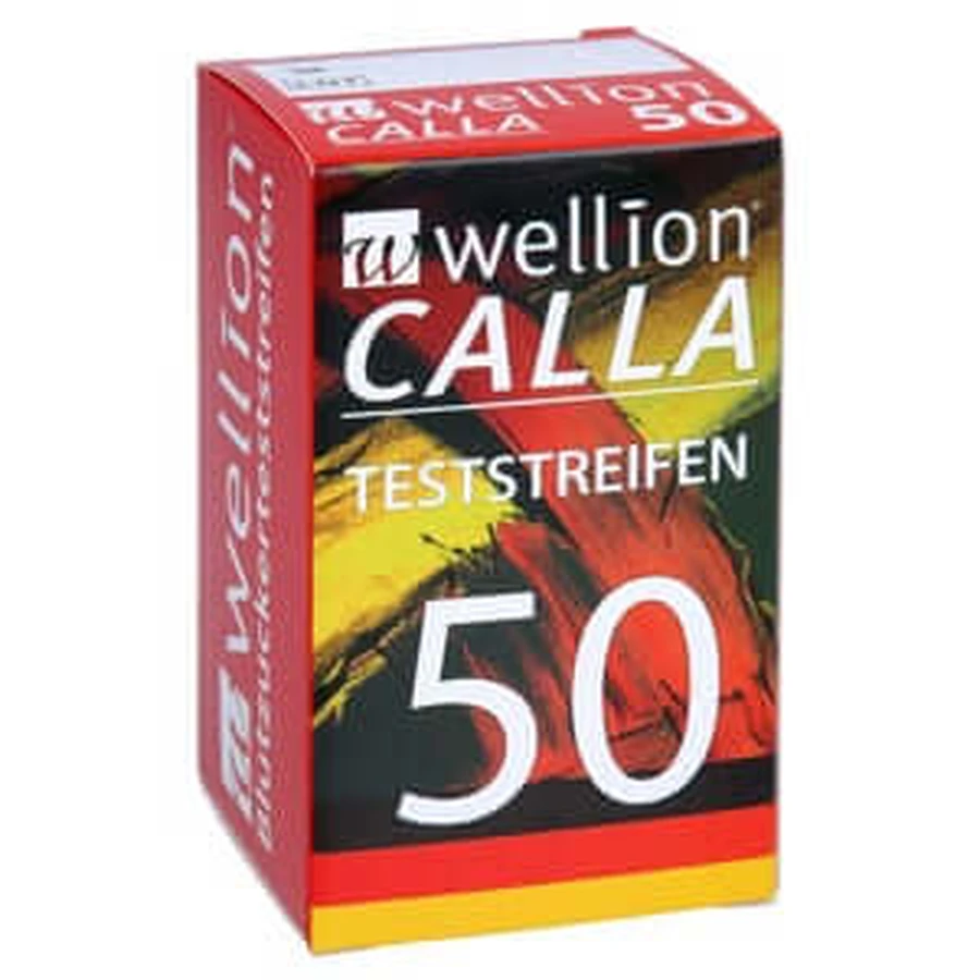 Wellion Calla bloedglucose teststrips 50 stuks.