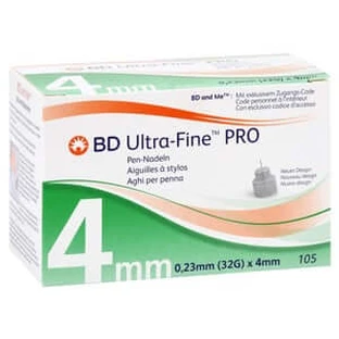 Agujas pluma BD Ultra-fine PRO 4 mm 32 G 0 105 unid.