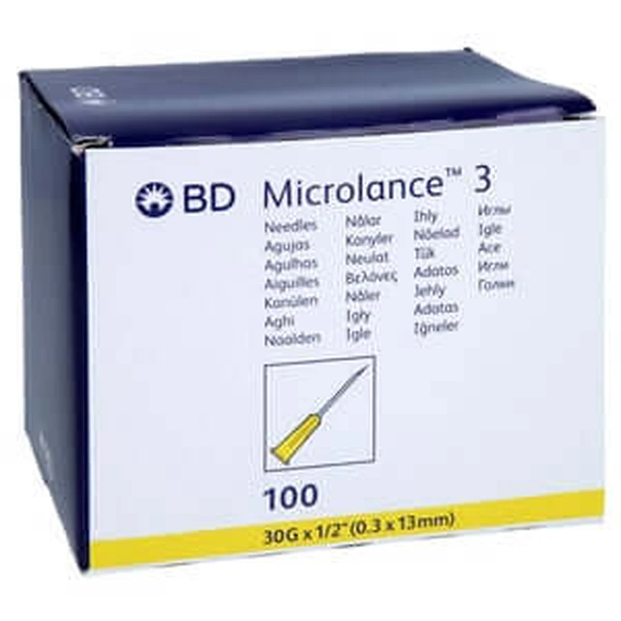 BD Microlance cannula 30 G 1/2 0.29x13 mm 100 pcs.