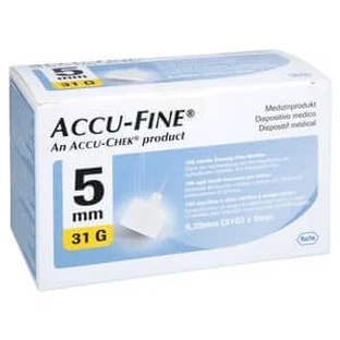 ACCU FINE Sterile Nadeln f.Insulinpens 5 100 St