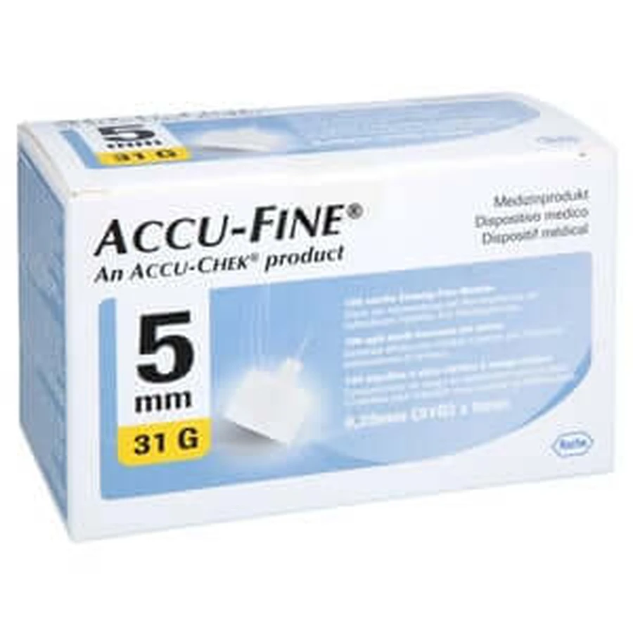 ACCU FINE Sterile Nadeln f.Insulinpens 5 100 St