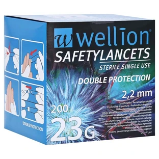 Wellion Safetylancets 23 G Safety Egg 200 pcs