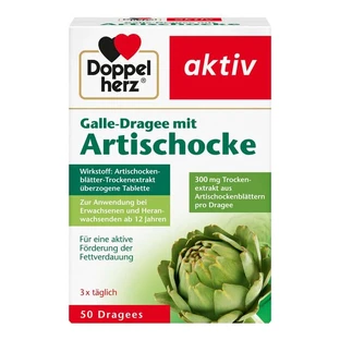 Doppelherz Active Bile Dragee con Alcachofa 50 Cápsulas
