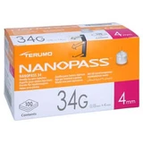 Nanopass 34 Pen canule 34 G 0,18x4 mm 100 st.