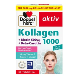 Double Heart Collagen 1000 + Biotin + Q10 30 St