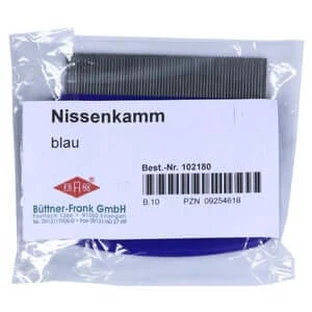 Nissenkamm Metall Blauer Griff 1 St