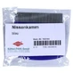 Peigne à dents métal manche bleu 1 pc