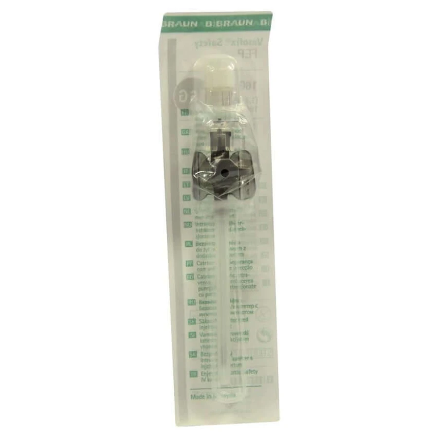 B. Braun Vasofix Safety intravenous catheter gray FEP 16G, 1.7 x 50 mm 1 pc