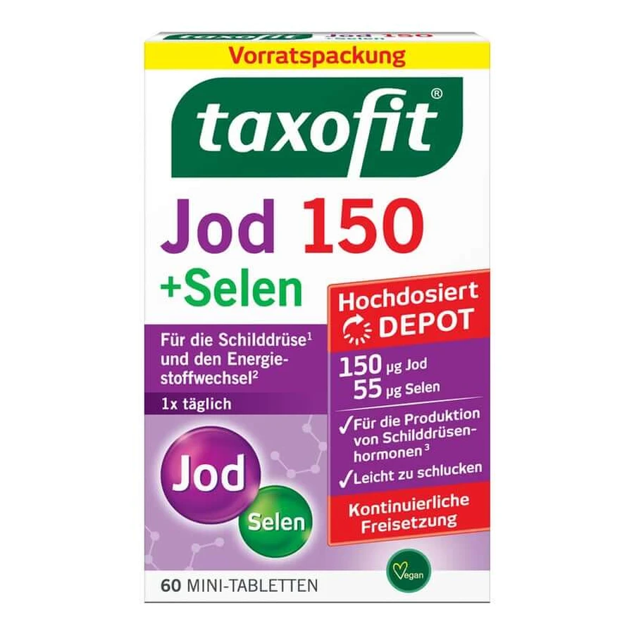 Taxofit Jod 150+selen Tabletten 60 St