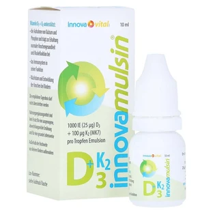 Innova Mulsin Vitamine D3+K2 Emulsie 10 ml