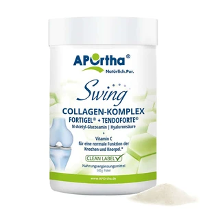 Complejo de Colágeno APOrtha® Swing con FORTIGEL® + TENDOFORTE® B (bovino), ácido hialurónico + glucosamina - polvo 340 g